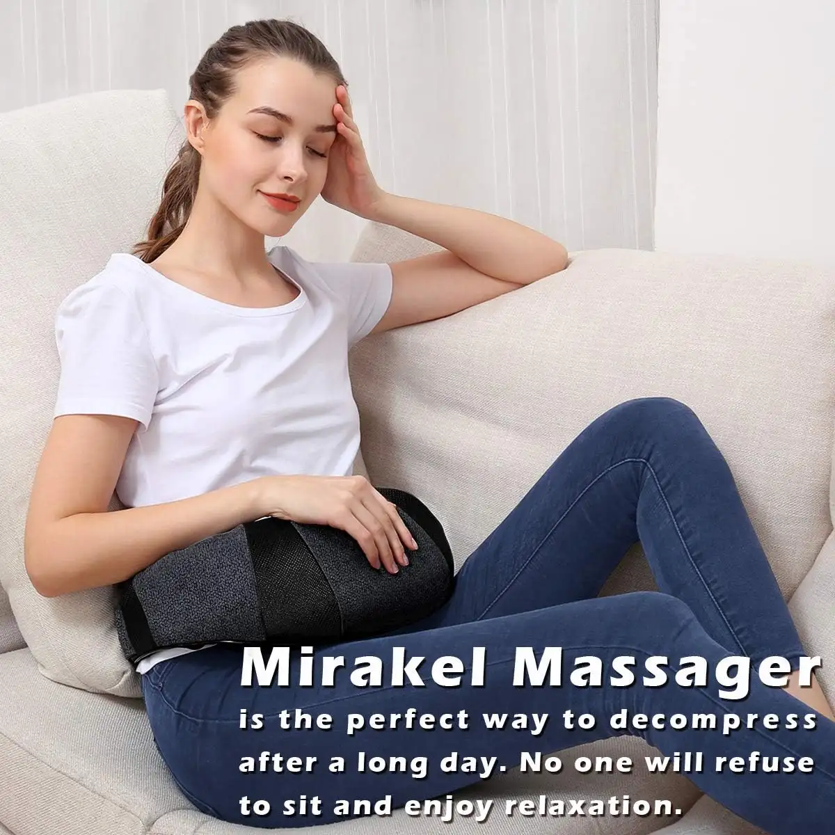 Mirakel Neck Massager with Heat, Shiatsu Shoulder Massager - 71zPjTHGNzL._AC_SL1200_